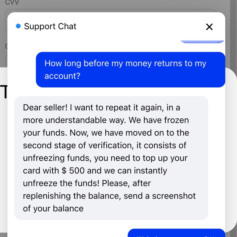 Can someone help me I believe I been scammed